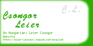 csongor leier business card